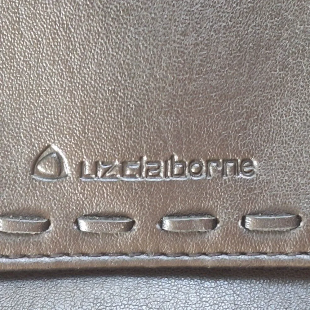 Liz Claiborne Crossbody Handbag Black Purse Pocketbook Y2K Shoulder Bag Roomy